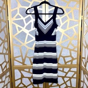 Striped‎ Mini Sexy Dress